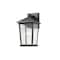Z-Lite Beacon 1 Light Outdoor Wall Sconce, Black & Clear Beveled 568S-BK - alternate 1
